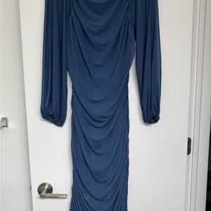 Elegant Blue Women's Dress